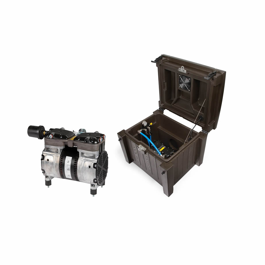 Atlantic Deep Water Compressor with Weatherproof Cabinet - 2 Valved Outlet