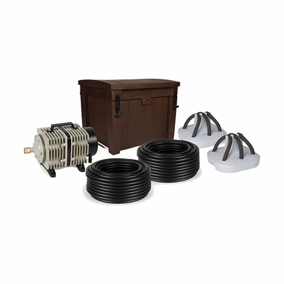 Atlantic Shallow Water Pond Aeration System with 2 Diffusers and Weighted Tubing