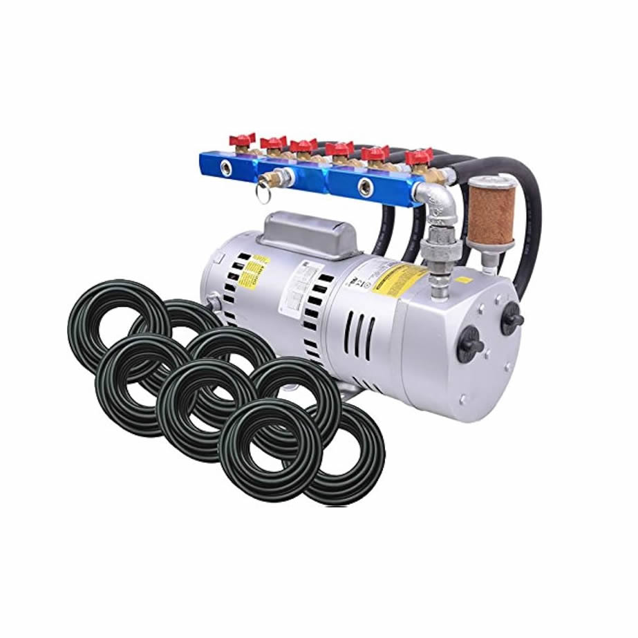 EasyPro 1 HP Rotary Vane Aeration System Aerates up to 18 feet deep