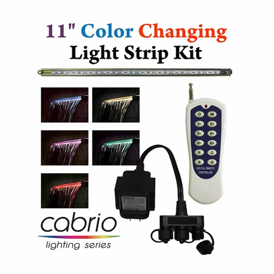 EasyPro 11" Color Changing LED Underwater Light Strip Complete Kit