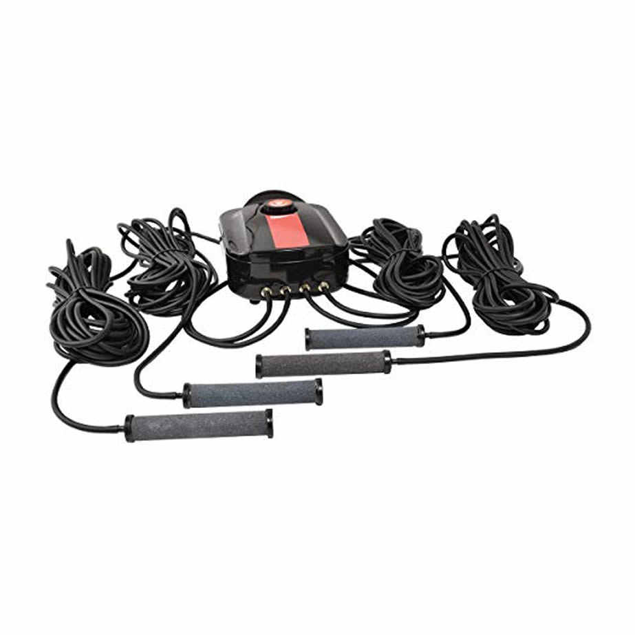 EasyPro CAS4 Compact Pond Aeration Kit Quad Outlet for Ponds up to 3500 Gallons