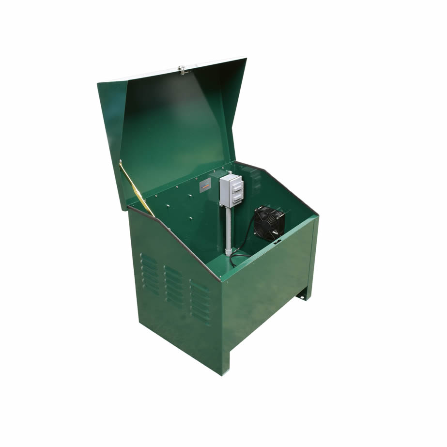 EasyPro SC18 Lockable Post-Mounted Cabinet with 115v Fan