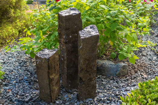 EasyPro 3 Pack of Natural Top Basalt Fountains 20" 27" 35" Write a Review