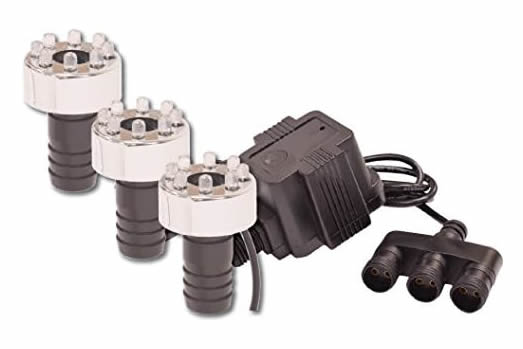 EasyPro Set of 3 LED Lights and Transformer Fountain Statuary Lighting
