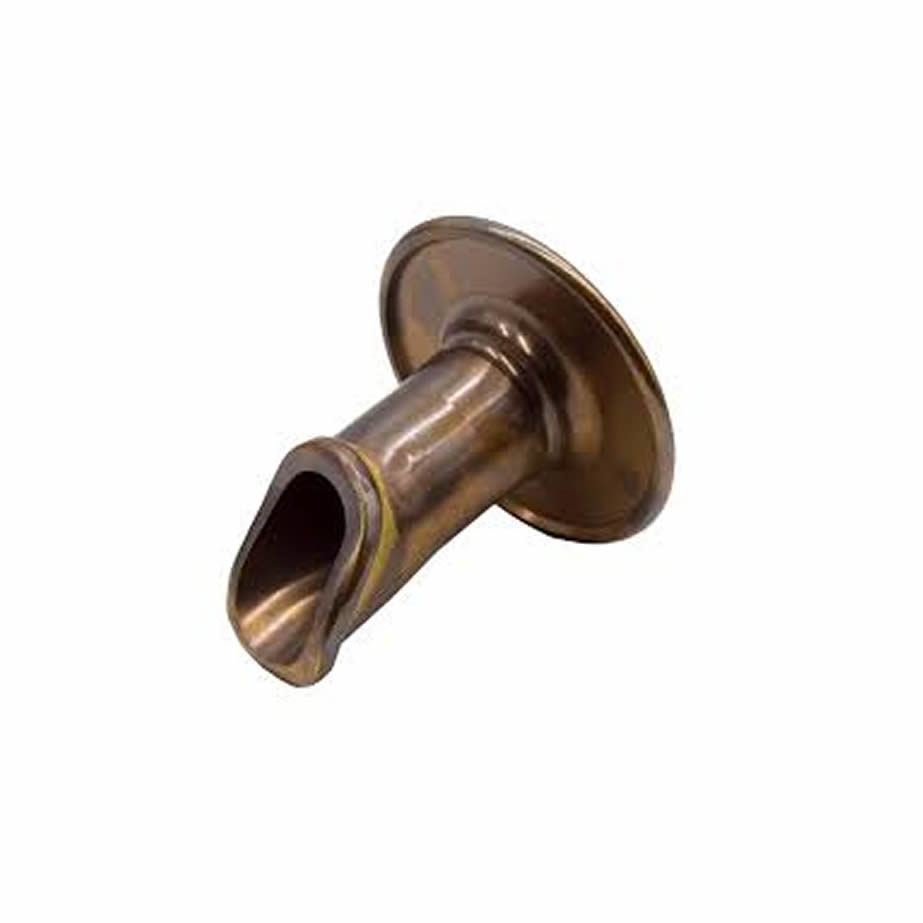 EasyPro Vianti Falls Brass 2" Antique Scupper with Round Wall Plate