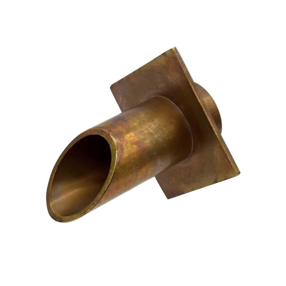 Set of 3 EasyPro Vianti Falls Brass 2" Round Scupper with Round Wall Plate