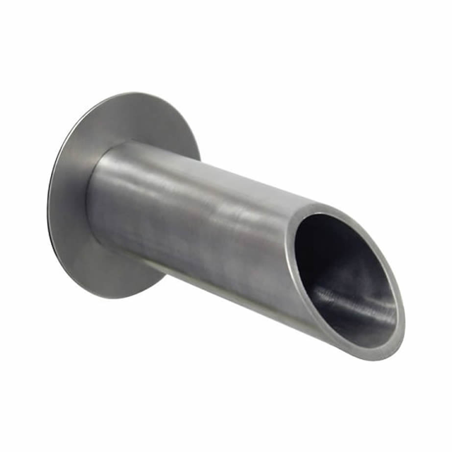 EasyPro Vianti Falls Stainless Steel 2" Round Wall Scupper with Round Plate