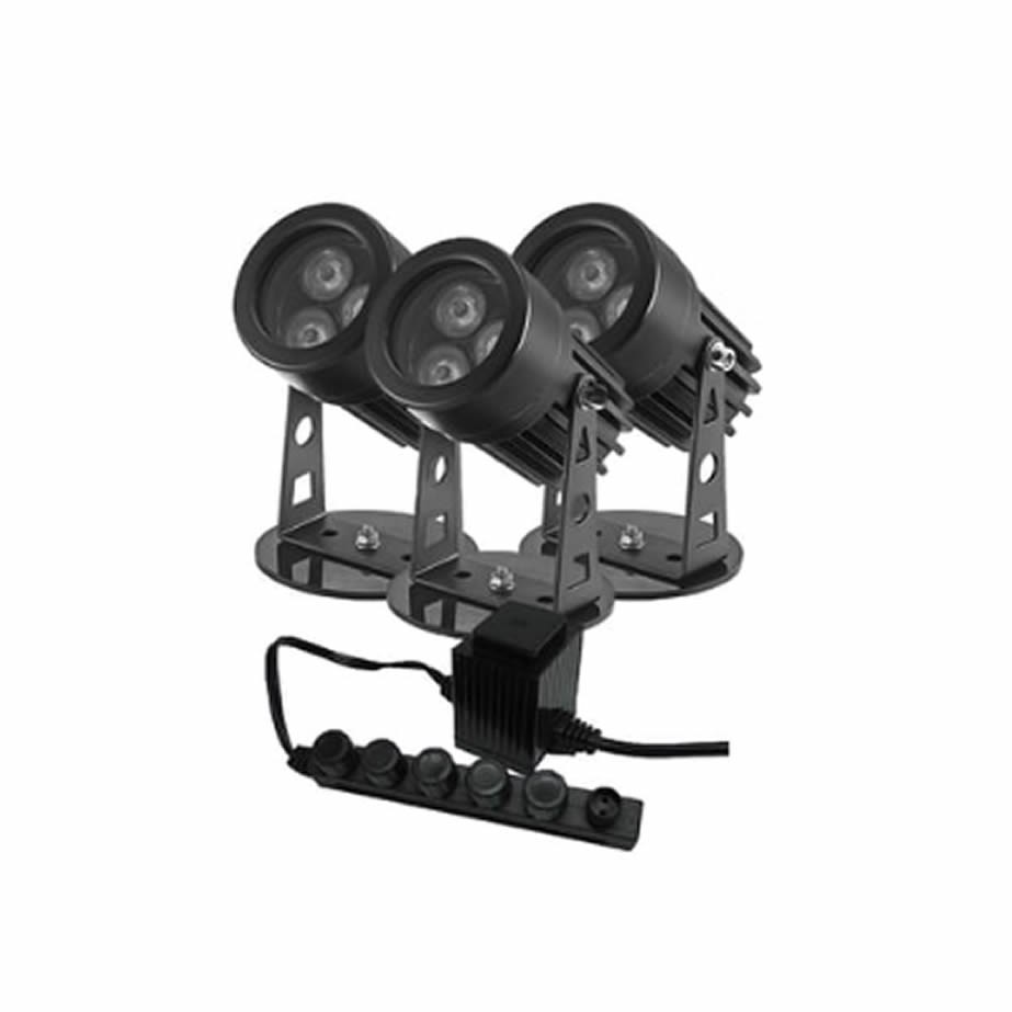 Three 6 Watt Underwater LED Light plus MT20 Transformer